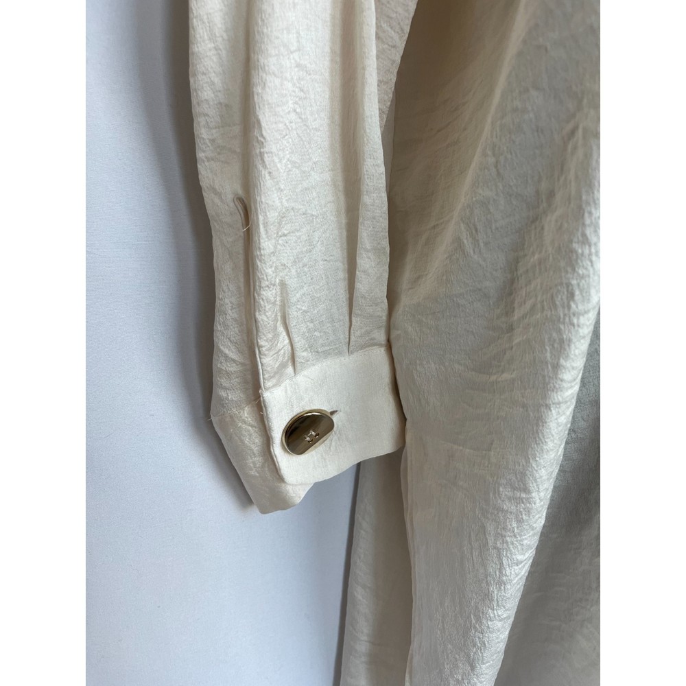 Zara Cream Button-Up Tunic - Picture 7 of 11